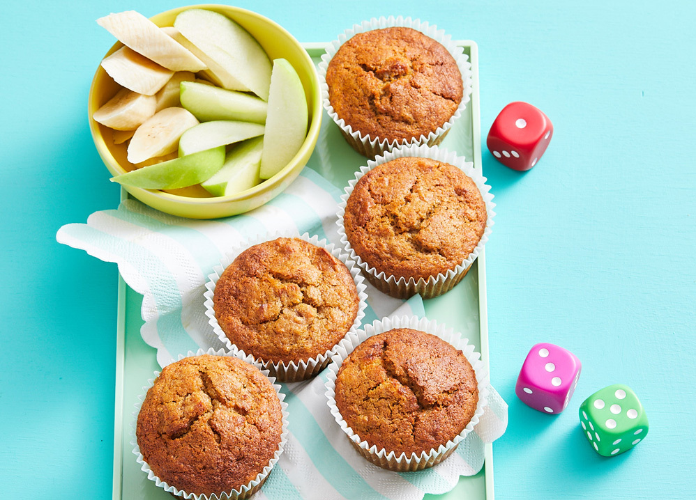 Sweet Potato Apricot and Giner Muffins