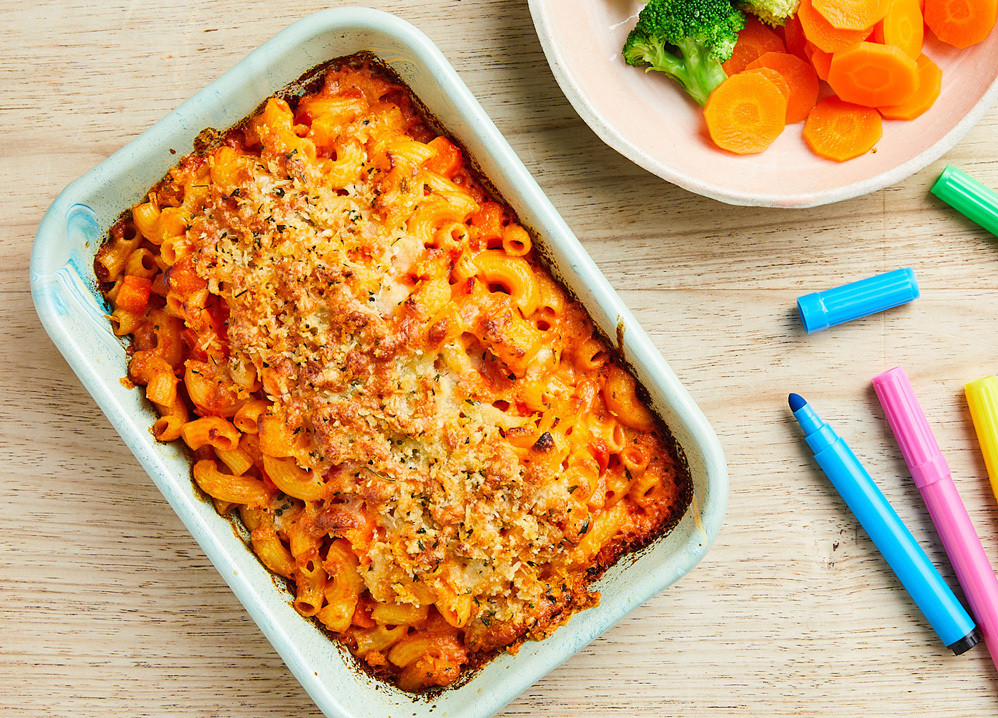 Vegetable Pasts Bake with Sweet Potato Eggplant and White Beans