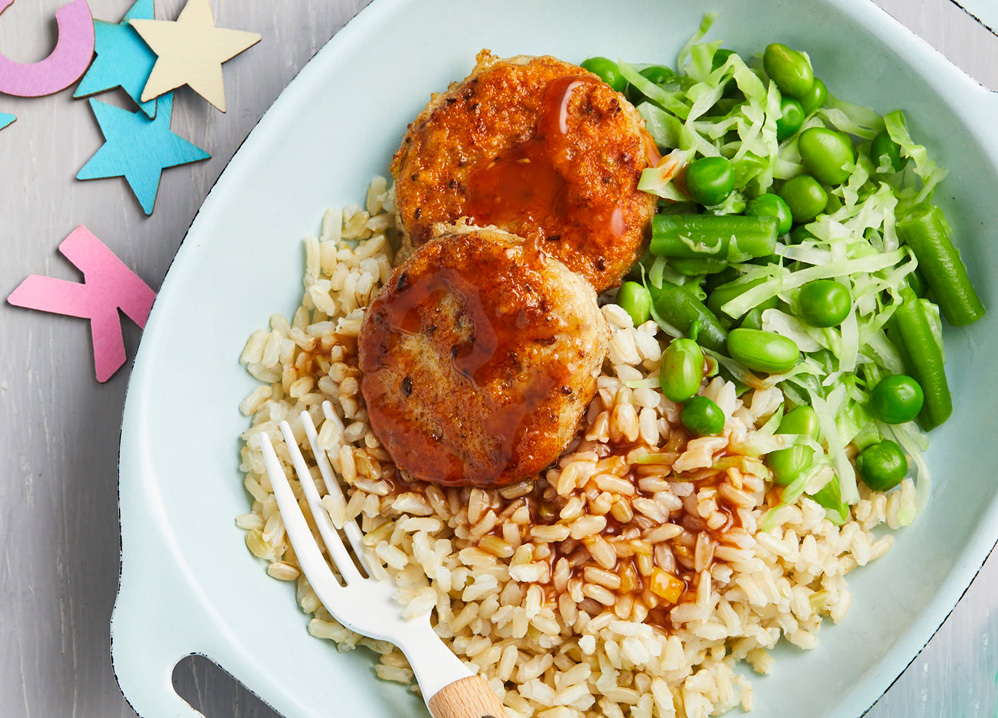 Japanese Chicken Balls with Katsu Sauce