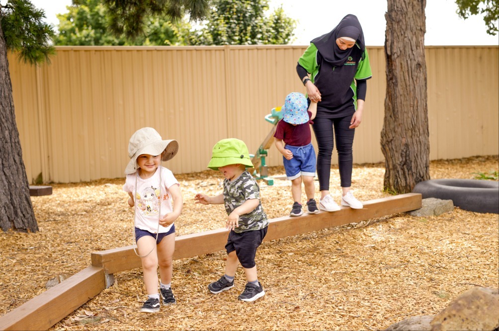 Happy children learning